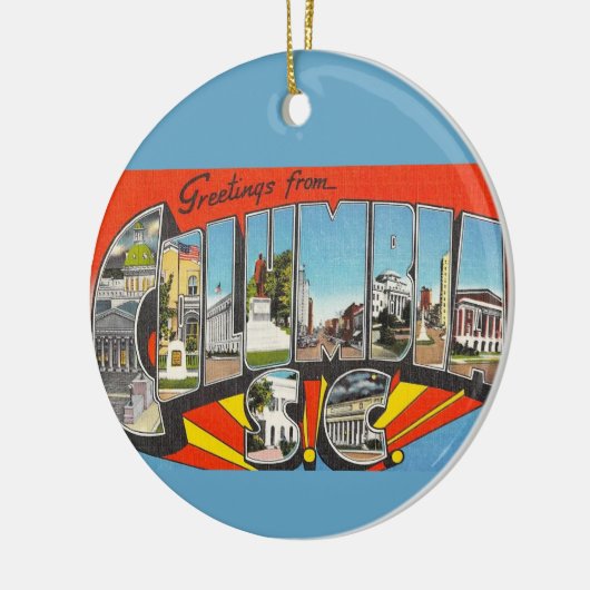 Columbia SC Groet Keramisch Ornament (Links)