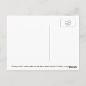 Columbia SC, skyline van de stad 's nachts. Briefkaart (Achterkant)