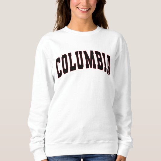 Columbia SC  Varsity College Style Sweatshi Trui (Voorkant)