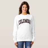 Columbia SC  Varsity College Style Sweatshi Trui (Voorkant volledig)
