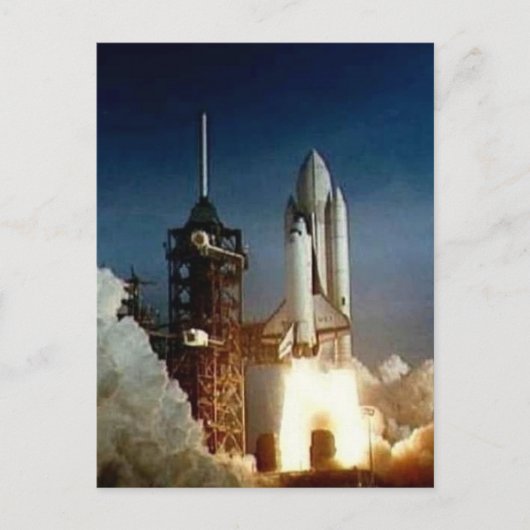 Columbia Shape Shuttle Briefkaart (Voorkant)