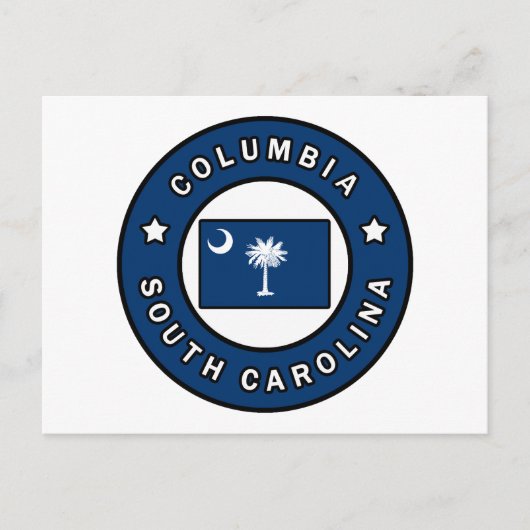 Columbia South Carolina Briefkaart (Voorkant)