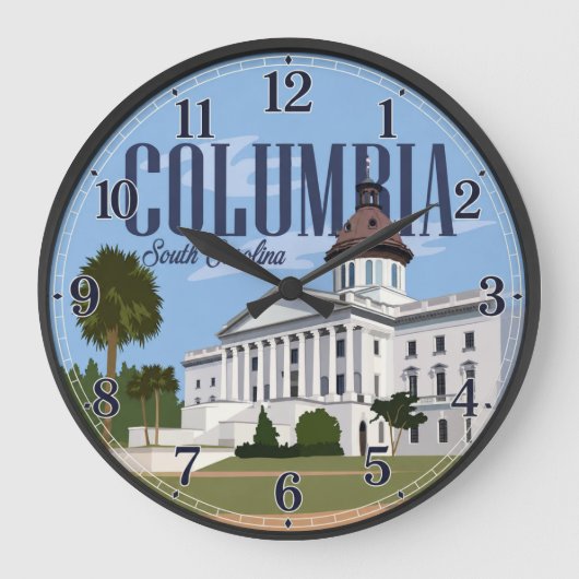 Columbia South Carolina Capitol Grote Klok (Voorkant)
