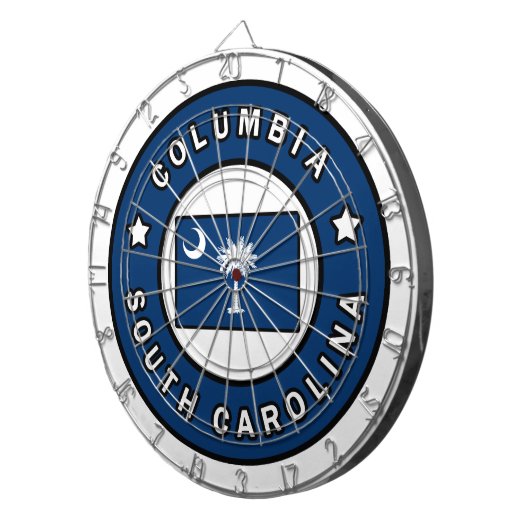 Columbia South Carolina Dartbord (Voorkant Rechts)