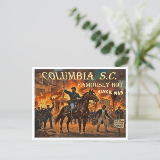 Columbia South Carolina, Famously Hot Briefkaart (Staand voorkant)