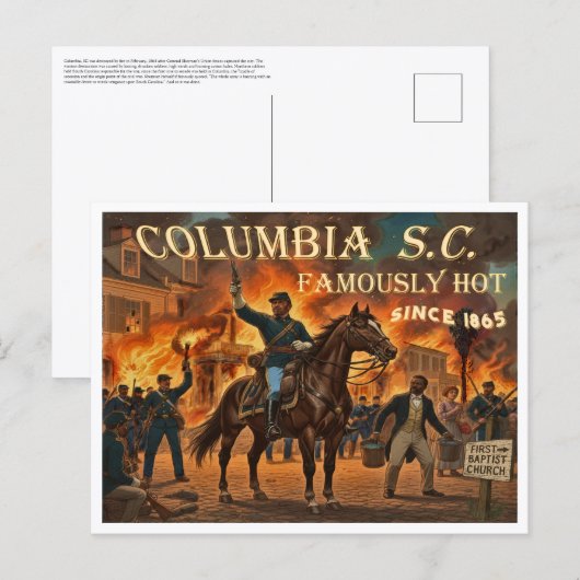 Columbia South Carolina, Famously Hot Briefkaart (Voorkant / Achterkant)