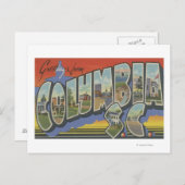 Columbia, South Carolina - Grote letterscènes Briefkaart (Voorkant / Achterkant)