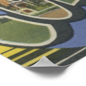 Columbia, South Carolina - Grote letterscènes Poster (Hoek)