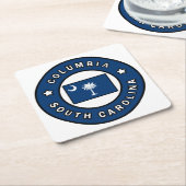 Columbia South Carolina Kartonnen Onderzetters (Schuin)
