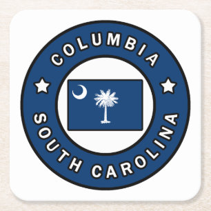 Columbia South Carolina Kartonnen Onderzetters