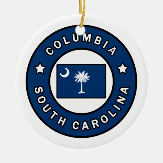 Columbia South Carolina Keramisch Ornament (Voorkant)