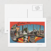 Columbia, South Carolina - Large Letter Scenes 2 Briefkaart (Voorkant / Achterkant)