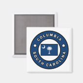 Columbia South Carolina Magneet (Voorkant / Achterkant)