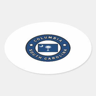 Columbia South Carolina Ovale Sticker
