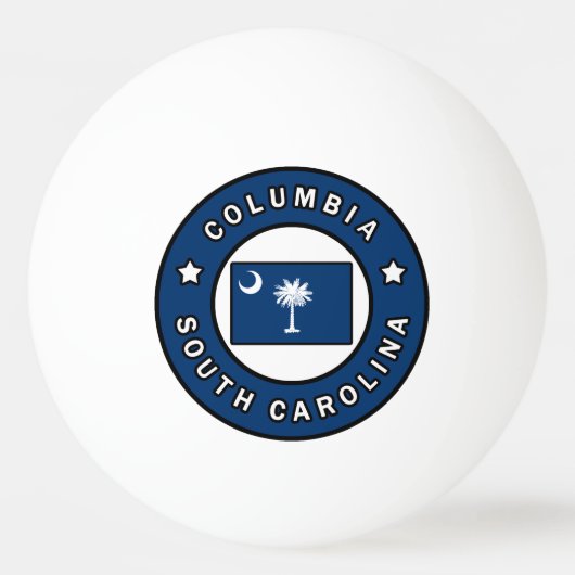 Columbia South Carolina Pingpongbal (Voorkant)