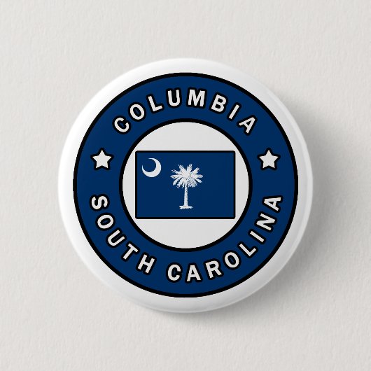 Columbia South Carolina Ronde Button 5,7 Cm (Voorkant)