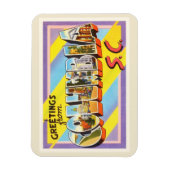 Columbia South Carolina SC Vintage Travel Briefkaa Magneet (Verticaal)