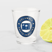 Columbia South Carolina Shot Glas (Voorkant)