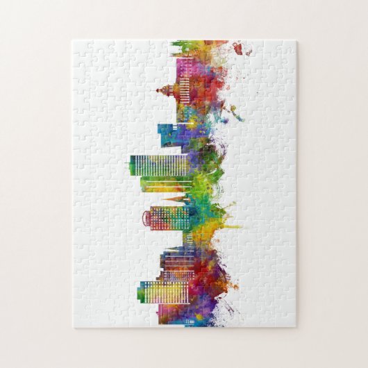 Columbia South Carolina Skyline Legpuzzel (Verticaal)