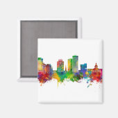 Columbia South Carolina Skyline Magneet (Voorkant / Achterkant)