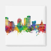 Columbia South Carolina Skyline Magneet (Voorkant)