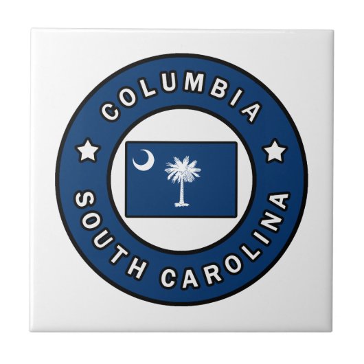 Columbia South Carolina Tegeltje (Voorkant)