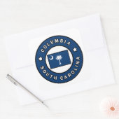 Columbia South Carolina Vierkante Sticker (Envelop)
