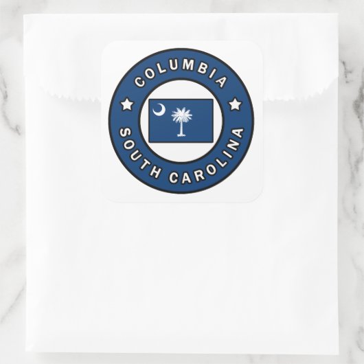 Columbia South Carolina Vierkante Sticker (Tas)
