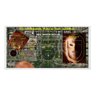 Columbia Star kaart Perfect Poster