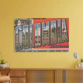 Columbia, Tennessee - Grote letterscènes Canvas Afdruk (Insitu (Woonkamer))