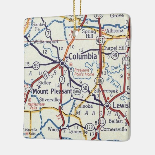 Columbia TN Keramisch Ornament (Links)