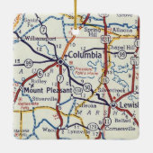 Columbia TN Keramisch Ornament (Achterkant)