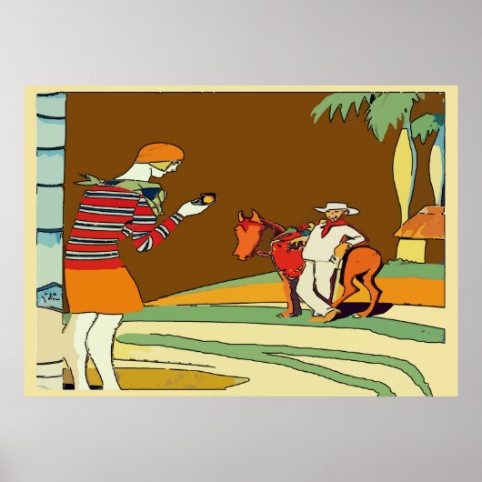 Columbia Travel Poster, voeg tekst toe Poster (Voorkant)