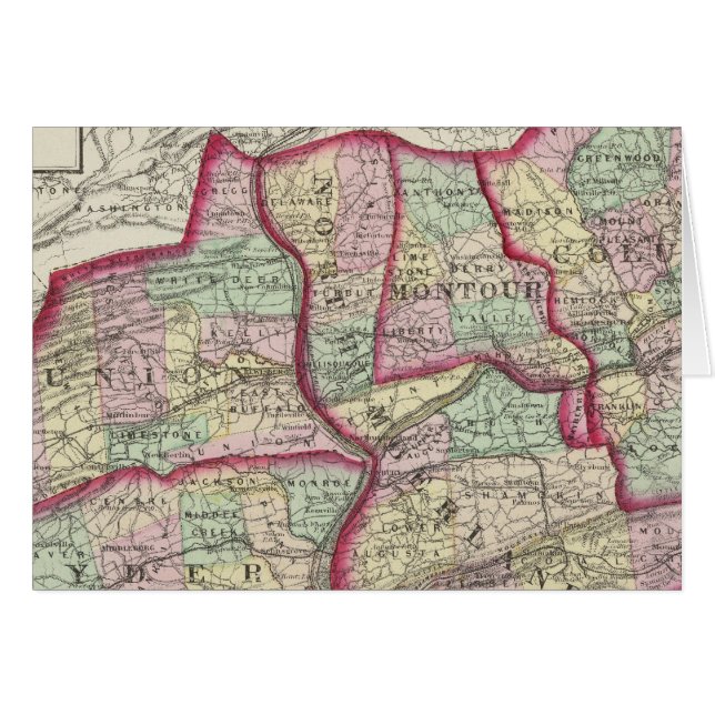 Columbia, Union, Snyder, Montour (Voorkant Horizontaal)
