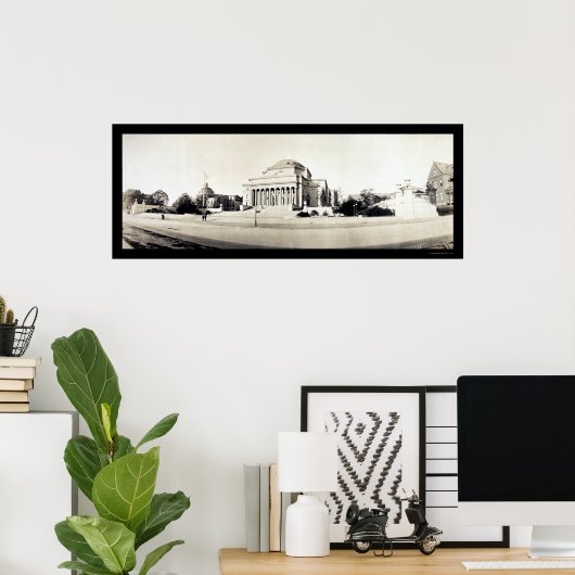 Columbia University Library Foto 1902 Poster (Thuiskantoor)