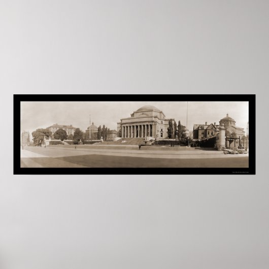 Columbia University NY Foto 1909 Poster (Voorkant)