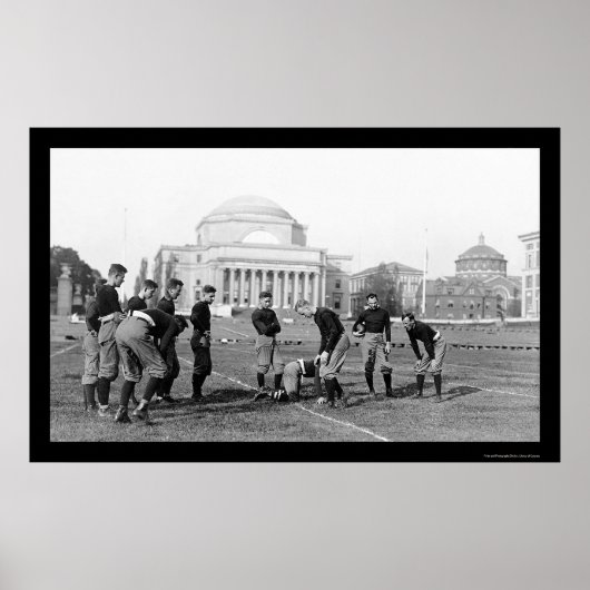 Columbia University Varsity Football Team 1916 Poster (Voorkant)