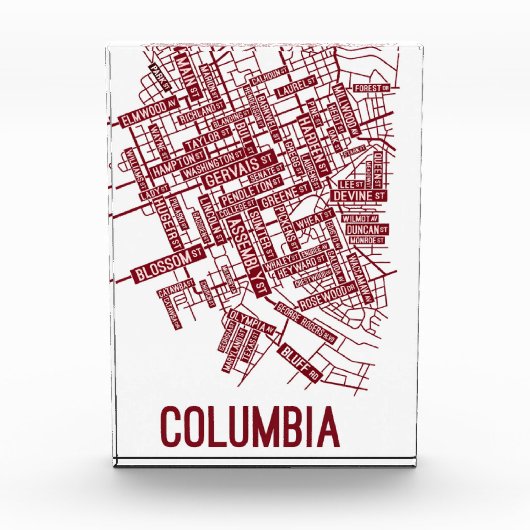 COLUMBIA Urban Blueprint Art Print Fotoblokken (Voorkant)