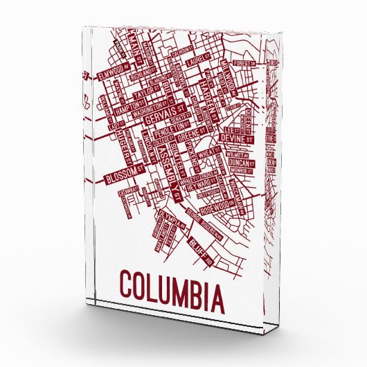 COLUMBIA Urban Blueprint Art Print Fotoblokken (Rechts)