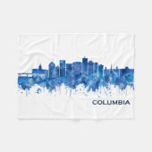 Columbia USA Skyline Blue Fleece Deken (Voorkant (Horizontaal))