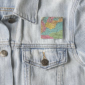 Columbia Vierkante Button 5,1 Cm (In situ)