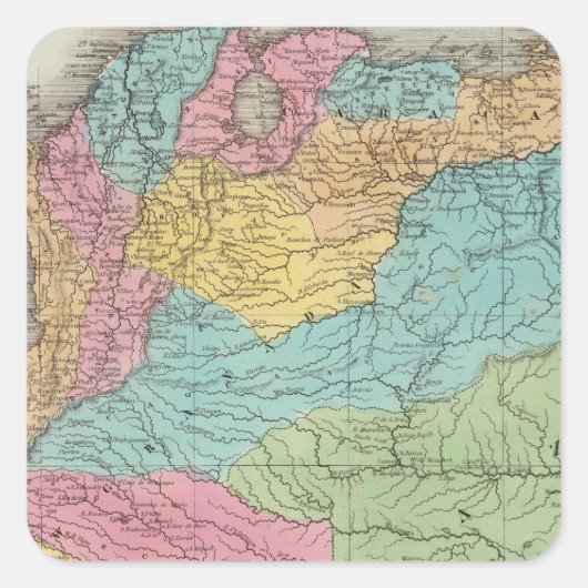 Columbia Vierkante Sticker (Voorkant)