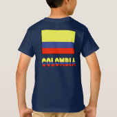 Columbia Vlag en Naam Grens T-shirt (Achterkant)