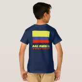 Columbia Vlag en Naam Grens T-shirt (Achterkant volledig)