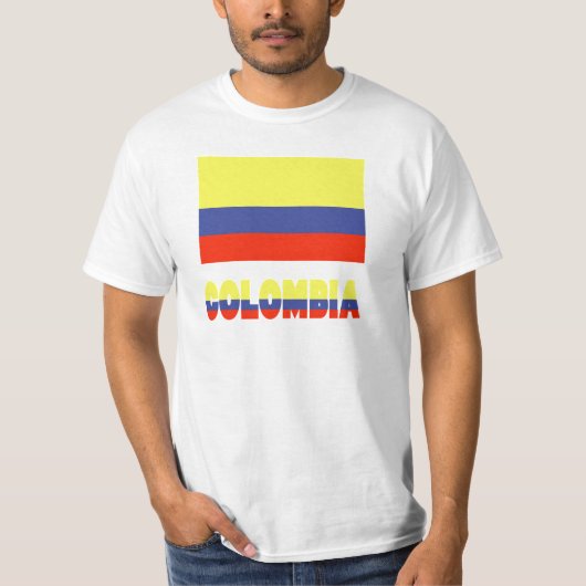 Columbia Vlag & Naam T-shirt (Voorkant)