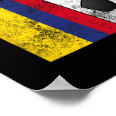 Columbia Vlag - Voetbal Poster (Hoek)