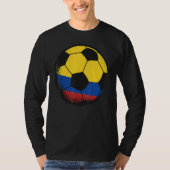 Columbia Voetbal Colombiaanse vlagsport Enthusi T-shirt (Voorkant)