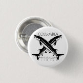 Columbia-White Sturgeon Vissende-Mini Button (Voorkant /achterkant)
