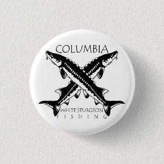 Columbia-White Sturgeon Vissende-Mini Button