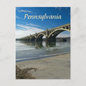 Columbia Wrightsville Bridge, Pennsylvania Briefkaart (Voorkant)